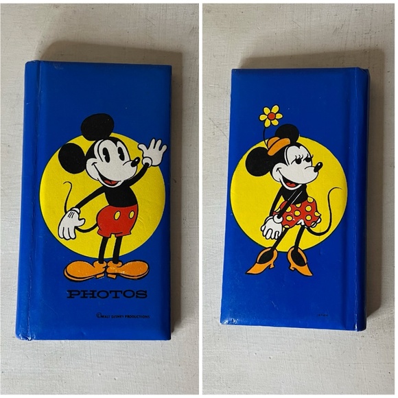 Vintage Mickey Mouse & Minnie Mouse Photo Album Japan Disney RARE - Picture 1 of 4